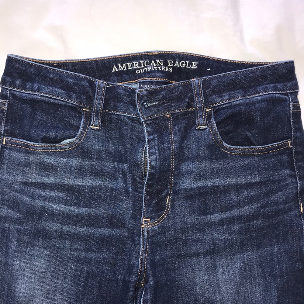 American Eagle super super stretch X hi-rise jeans